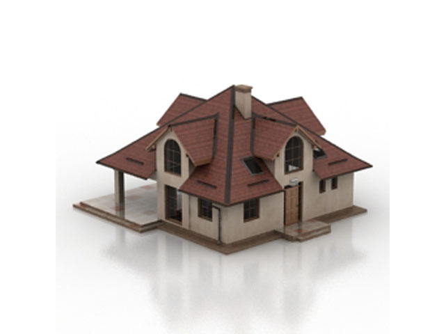 Modern villa 3D model download
